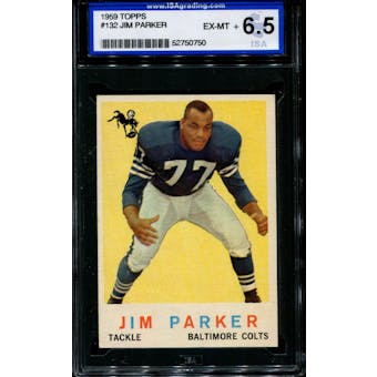 1959 Topps Football #132 Jim Parker ISA 6.5 (EX-MT+) *0750
