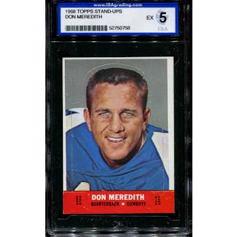 1968 Topps Football Stand-Ups #25 Don Meredith ISA 5 (EX) *0758