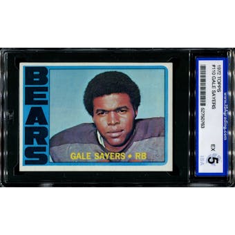 1972 Topps Football #110 Gale Sayers ISA 5 (EX) *0763