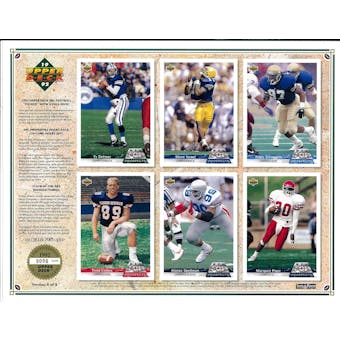 1992 Upper Deck NFL Properties Insert Set Sell Sheet Version 4 of 8