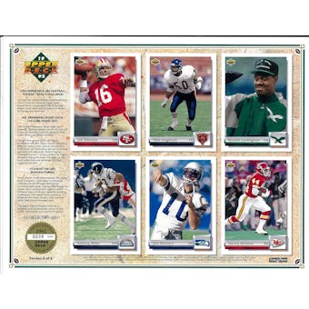 1992 Upper Deck NFL Properties Insert Set Sell Sheet Version 6 of 8