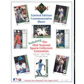1989 Upper Deck 10th National Sports Collectors Convention Commemorative Sheet (Lot of 10)