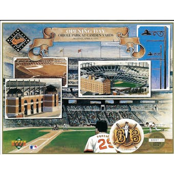 1992 Upper Deck Opening Day at Camden Yards Commemorative Sheet