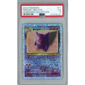 Pokemon Legendary Collection Reverse Foil Gengar 11/110 PSA 5