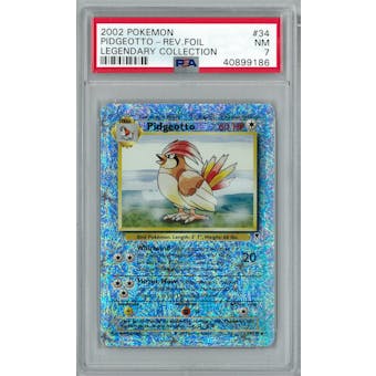 Pokemon Legendary Collection Reverse Foil Pidgeotto 34/110 PSA 7