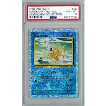 Pokemon Legendary Collection Reverse Foil Magikarp 52/110 PSA 8