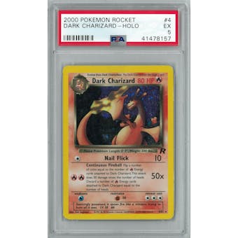 Pokemon Team Rocket Dark Charizard 4/82 PSA 5