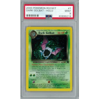 Pokemon Team Rocket Dark Golbat 7/82 PSA 9