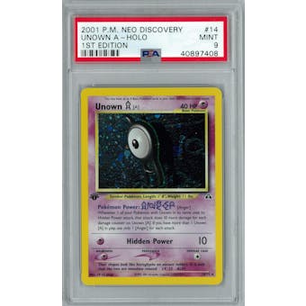 Pokemon Neo Discovery 1st Edition Unown A 14/75 PSA 9