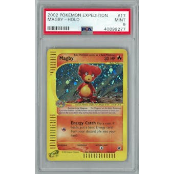 Pokemon Expedition Magby 17/165 PSA 9