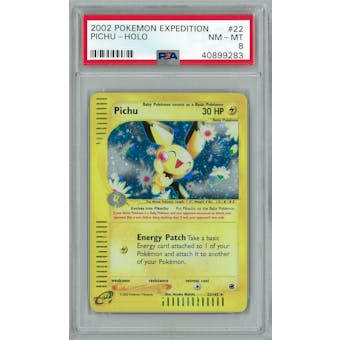 Pokemon Expedition Pichu 22/165 PSA 8