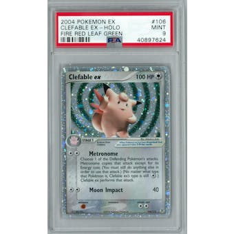 Pokemon EX Fire Red Leaf Green Clefable ex 106/112 PSA 9