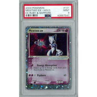 Pokemon EX Ruby Sapphire Mewtwo ex 101/109 PSA 9