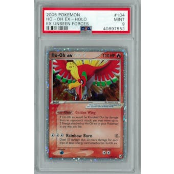 Pokemon EX Unseen Forces Ho-Oh ex 104/115 PSA 9