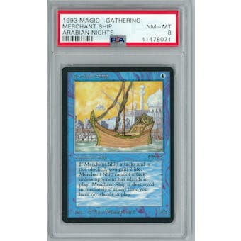 Magic the Gathering Arabian Nights Merchant Ship PSA 8