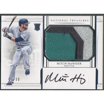 2017 Panini National Treasures #196 Mitch Haniger Rookie Patch Auto #03/99