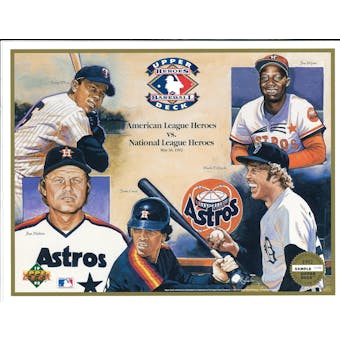 1992 Upper Deck Heroes of Baseball AL vs NL Commemorative Sheet