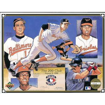 1992 Upper Deck Heroes of Baseball The 200 Club Commemorative Sheet