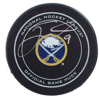 Jack Eichel Autographed #9 Buffalo Sabres Official Game Hockey Puck