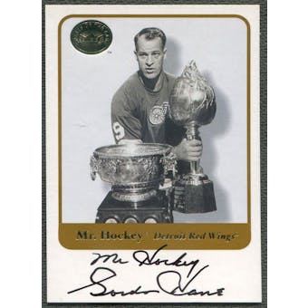 2001/02 Greats of the Game #1 Gordie Howe Auto SP