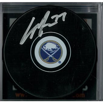 Casey Mittelstadt Autographed Buffalo Sabres Hockey Puck