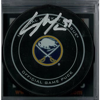 Casey Mittelstadt Autographed Buffalo Sabres Official Game Puck