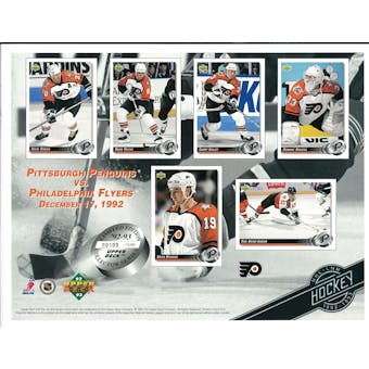 1992/93 Upper Deck Philadelphia Flyers Commemorative Sheet Recchi/BrindAmour