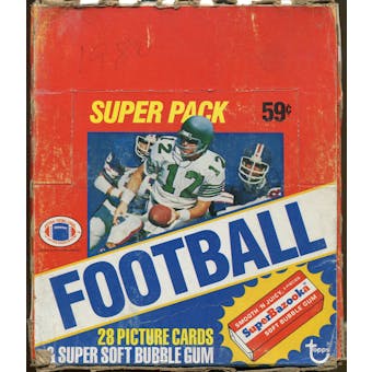 1980 Topps Football Super Cello Box (BBCE)