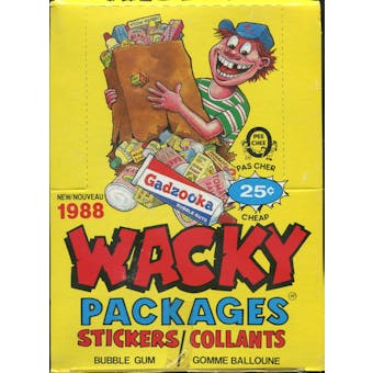 Wacky Packages Stickers Wax Box (1988 O-Pee-Chee)