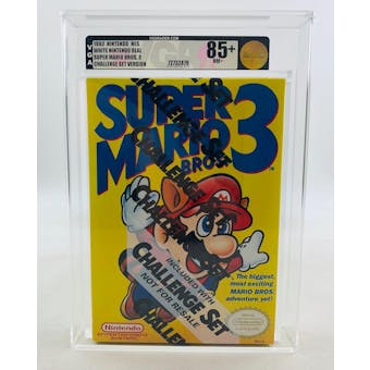 Nintendo (NES) Super Mario Bros. 3 Challenge Set VGA 85+ NM+ GOLD NEAR MINT Sealed