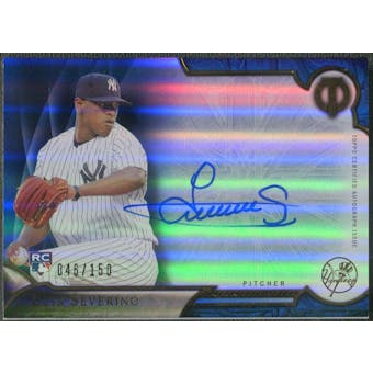 2016 Topps Tribute #TALS Luis Severino Blue Rookie Auto #046/150