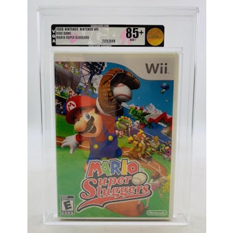 Nintendo Wii Super Mario Sluggers VGA 85+ NM+ GOLD - NEAR MINT Sealed