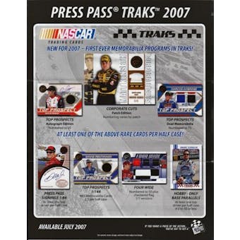 2007 Press Pass Traks Racing Hobby Box