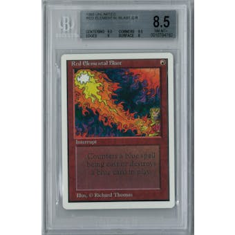 Magic the Gathering Unlimited Red Elemental Blast BGS 8.5 (9.5, 9.5, 9, 8)