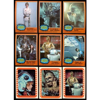 Star Wars Series 5 (Orange) Complete Set w/stickers (1977 Topps)