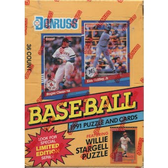 1991 Donruss Series 1 Baseball Canadian Wax Box