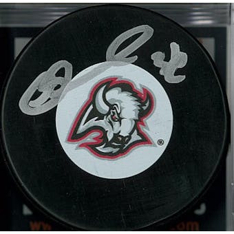 Matthew Barnaby Autographed Buffalo Sabres Red & Black Hockey Puck