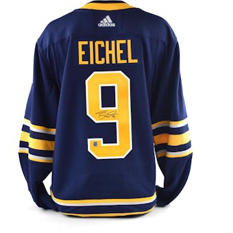 Jack Eichel Autographed #9 Buffalo Sabres Blue Hockey Jersey