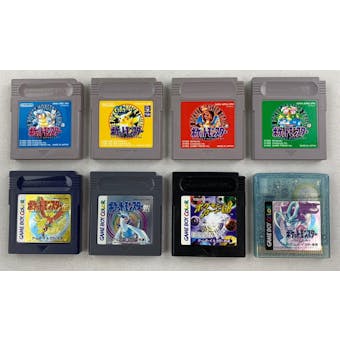 Nintendo Game Boy Color Pokemon 8 Game Lot (Japanese Version Pocket Monsters)