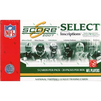 2007 Score Select Football Hobby Box