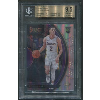 2017/18 Select Prizms #28 Lonzo Ball Rookie Silver BGS 9.5 (GEM MINT)