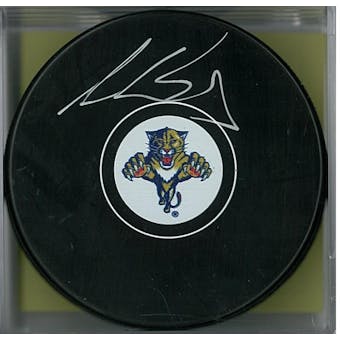 Aaron Ekblad Autographed Florida Panthers Hockey Puck (AJSW COA)