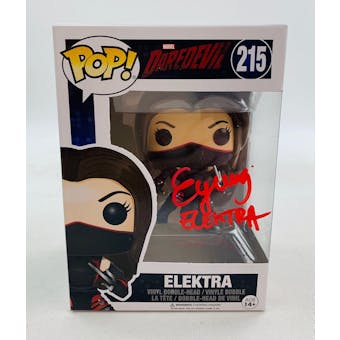 Marvel Netflix Daredevil Elektra Funko POP Autographed by Elodie Yung