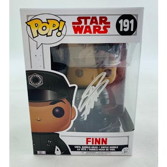 Star Wars Force Awakens Finn Funko POP Autographed by John Boyega