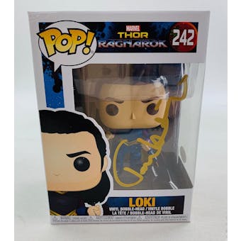 Marvel Thor Ragnorak Loki Funko POP Autographed by Tom Hiddleston