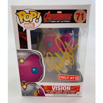 Marvel Avengers Vision Target Exclusive Funko POP Autographed by Paul Bettany