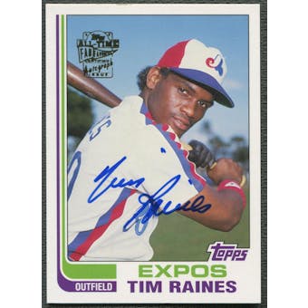 2004 Topps All-Time Fan Favorites #TR Tim Raines Auto