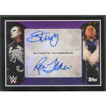 2016 Topps WWE Road to WrestleMania #NNO Sting & Ric Flair Dual Auto #03/11
