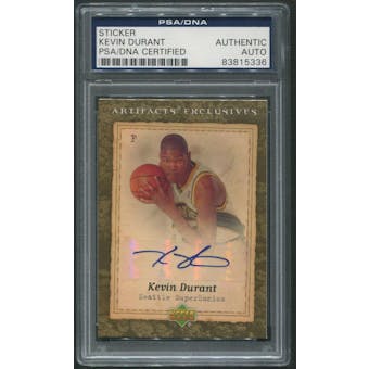 2007/08 Artifacts #219 Kevin Durant Rookie Auto PSA/DNA