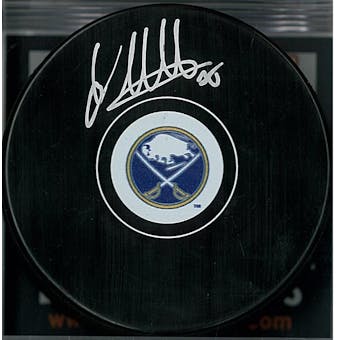 Linus Ullmark Autographed Buffalo Sabres Hockey Puck